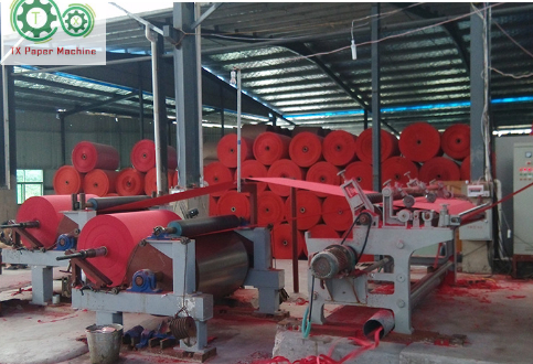 1092mm新型纸张起皱和染色机 染纸机 彩色宣传纸 对联纸